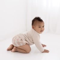 ASTER & OAK - Taupe Gingham Muslin Bloomers
