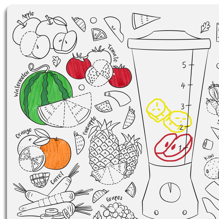 Hey Doodle Colouring Mat - Breakfast Blend