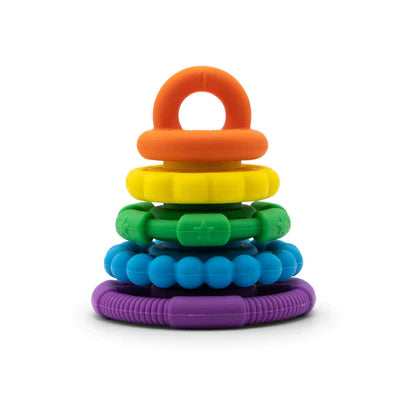 JELLYSTONE RAINBOW STACKER AND TEETHER TOY - Rainbow bright