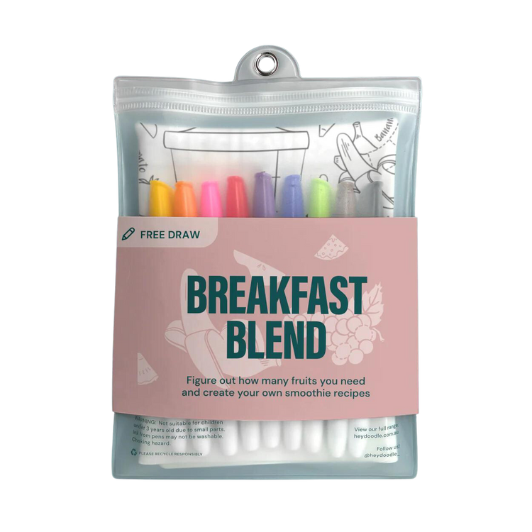 Hey Doodle Colouring Mat - Breakfast Blend