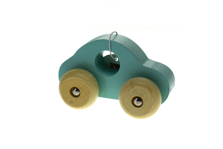 SIMPLE WOODEN TOY CAR - GREEN
