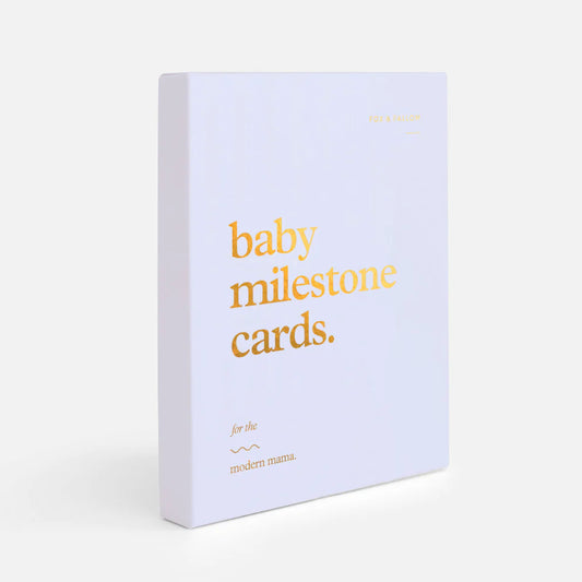 FOX AND FALLOW - Baby Milestone Cards Powder Blue