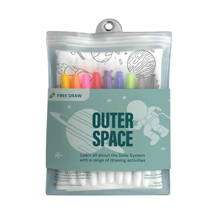 Hey Doodle Colouring Mat - Outer Space