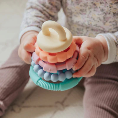 JELLYSTONE RAINBOW STACKER AND TEETHER TOY - Earth