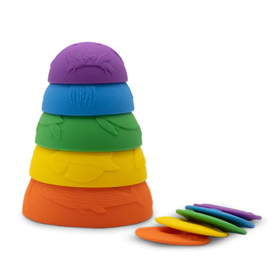 JELLYSTONE - OCEAN STACKING CUPS Rainbow bright