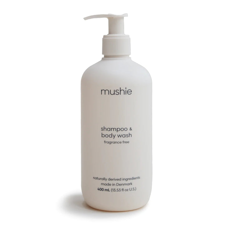 MUSHIE - Baby Shampoo & Body Wash (Fragrance Free) 400 mL