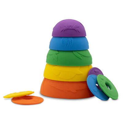 JELLYSTONE - OCEAN STACKING CUPS Rainbow bright